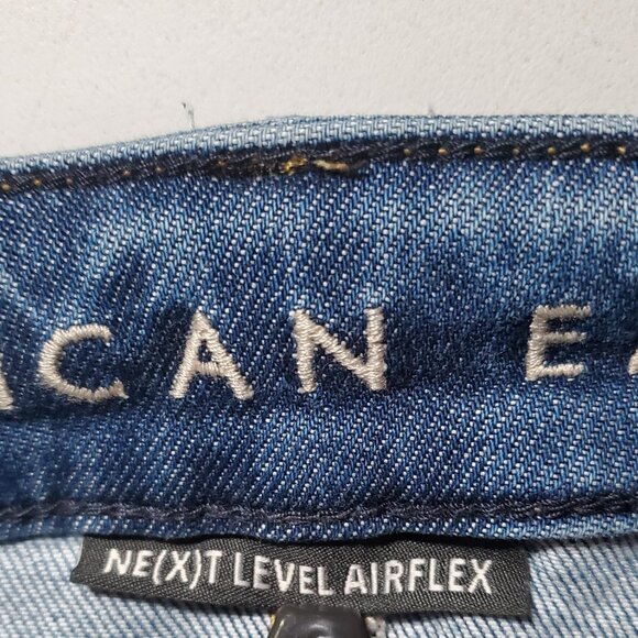 American Eagle Next Level Slim Destroyed Patched Jeans from 2020 -Mens 40x34 - Picture 5 of 16